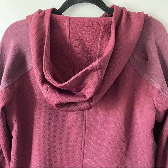 The North Face women's Recover Up Quilted Jacket Maroon long size M - Picture 10 of 16
